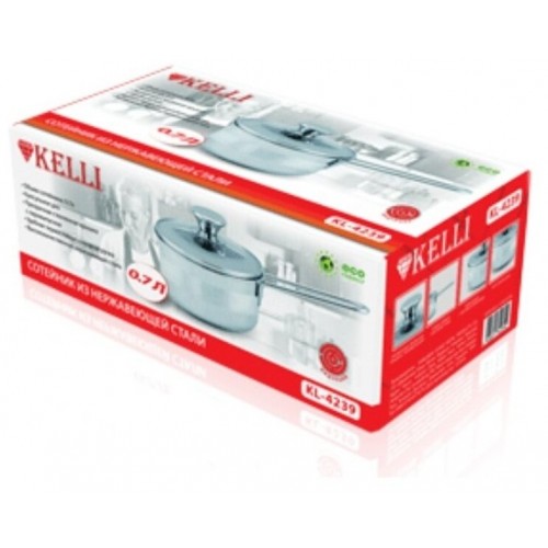 Ковш Kelli KL-4239 0.7 л (серебристый) 1