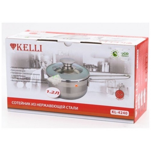 Ковш Kelli KL-4240 1.2 л (серебристый) 3