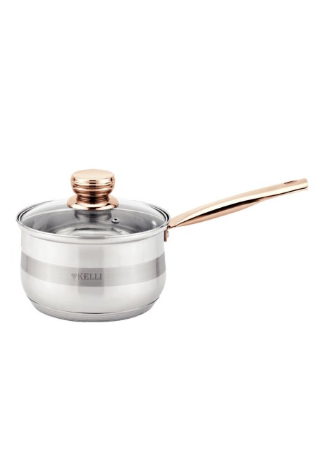 Ковш Kelli KL-4727-16 1.9 л (золотой/серебристый) 
