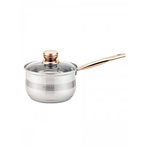 Ковш Kelli KL-4727-16 1.9 л (золотой/серебристый) 