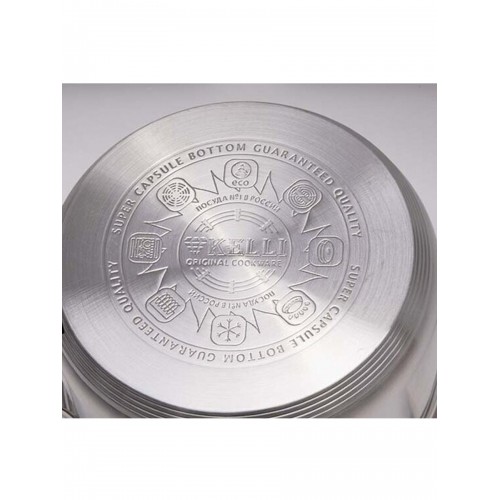 Ковш Kelli KL-4727-16 1.9 л (золотой/серебристый) 1