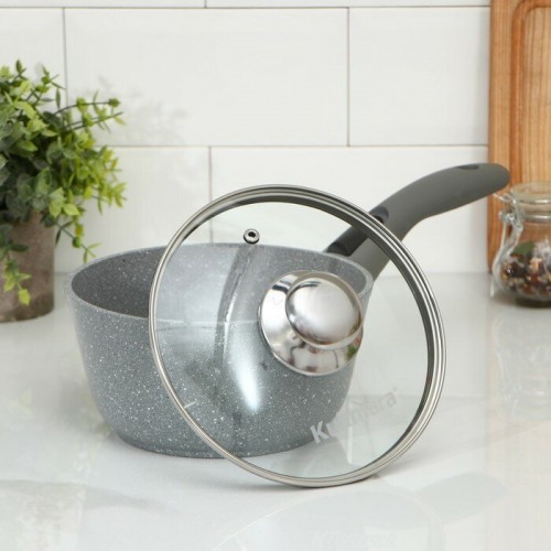 Ковш Kukmara Мраморная кмт0156а 1.5 л (темный мрамор) 2