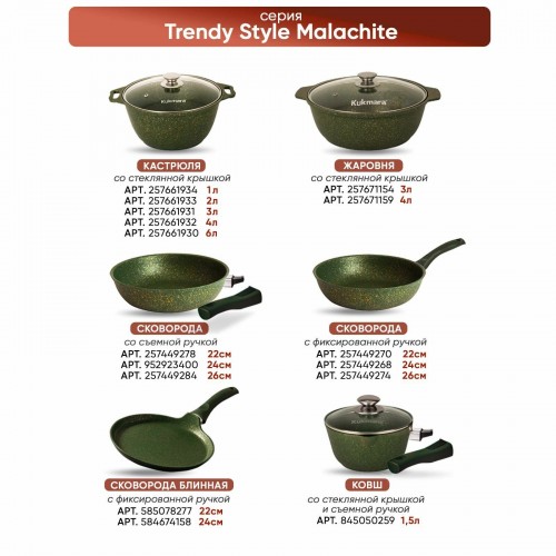 Ковш Kukmara Trendy style к0156tsml 1.5 л (малахит) 7