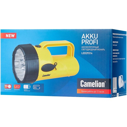 Фонарь Camelion LED29314 желтый/черный 4