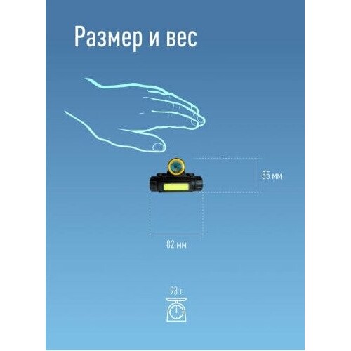 Фонарь налобный Космос KOCH103WLith 8