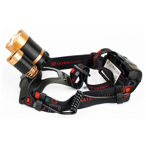 Фонарь налобный Ultraflash E1333 черный/золотой 1