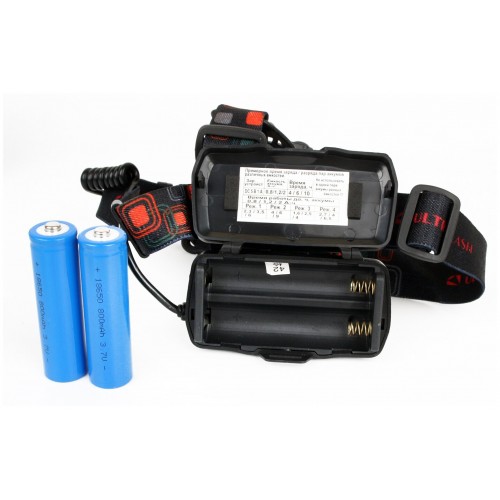Фонарь налобный Ultraflash E1333 черный/золотой 4