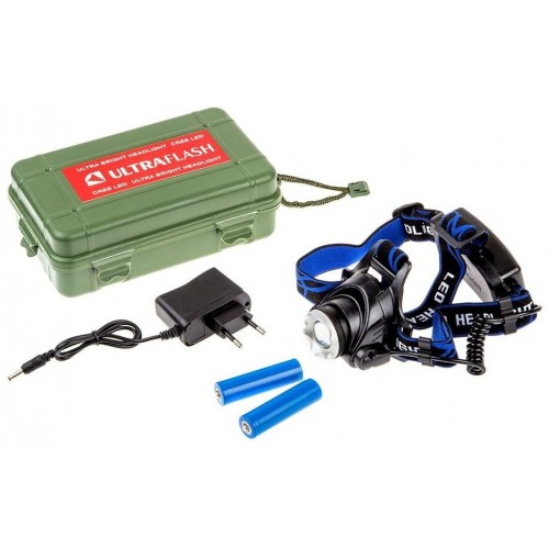 Фонарь налобный Ultraflash E150 черный 2