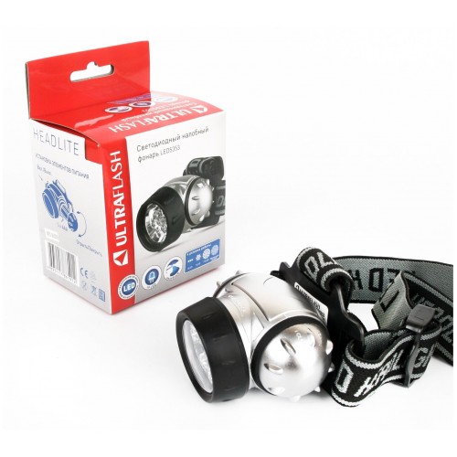 Фонарь налобный Ultraflash LED5353 серебристый 6