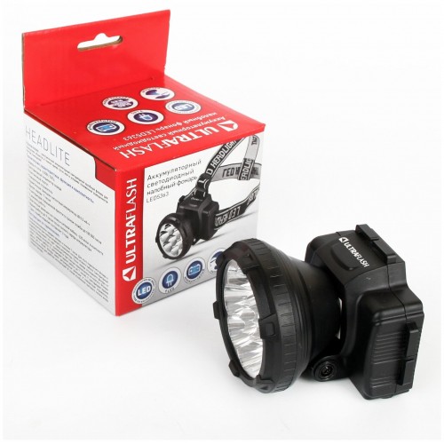 Фонарь налобный Ultraflash LED5363 черный 9