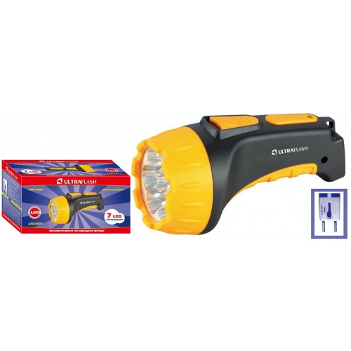 Фонарь Ultraflash LED3807 черный/желтый 6