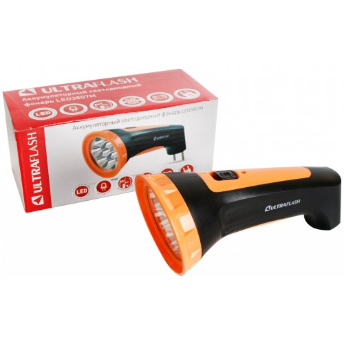 Фонарь Ultraflash LED3807M черный/желтый 1