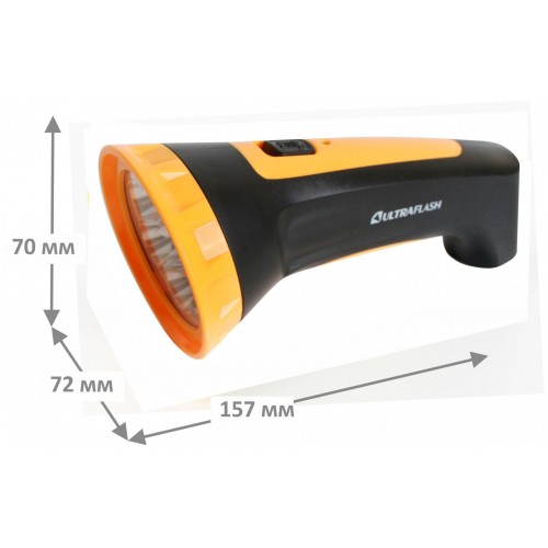 Фонарь Ultraflash LED3807M черный/желтый 2