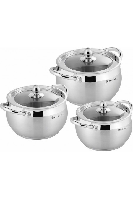Набор кастрюль Zeidan Z-50662 6 пр. (серебристый) 1