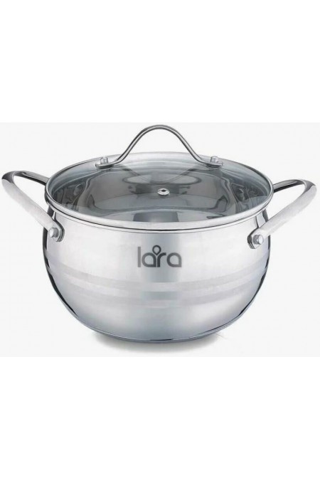 Набор кастрюль LARA Apple LR02-86 6 пр. (серебристый) 2