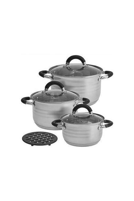Набор кастрюль Webber BE-635/6 6 пр. (серебристый) 