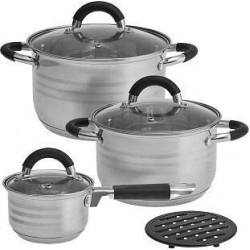 Набор посуды Webber BE-636/6 6 пр. (серебристый)