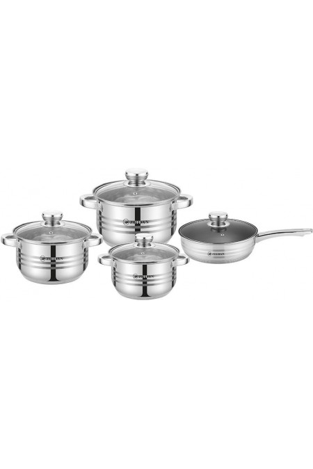 Набор посуды Zeidan Z-50826 8 пр. (серебристый) 