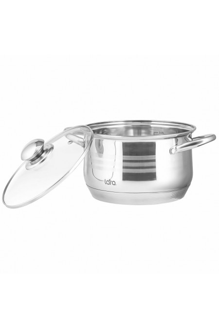 Набор кастрюль LARA LR02-100 Sonata 6 пр. (серебристый) 2