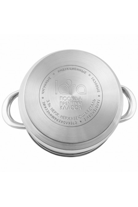 Набор кастрюль LARA LR02-100 Sonata 6 пр. (серебристый) 4