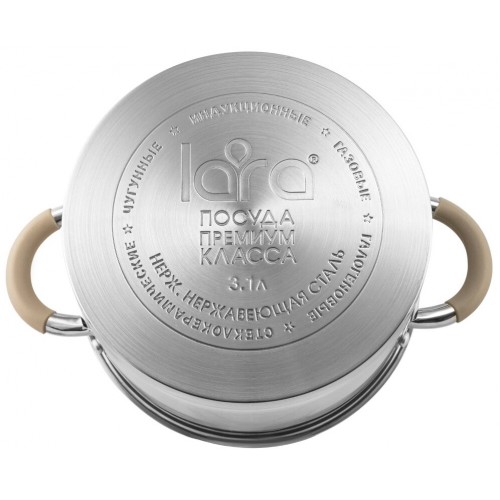 Набор кастрюль LARA LR02-119 Берлин 6 пр. (серебристый) 2