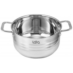 Набор кастрюль LARA Standart LR02-80 6 пр. (серебристый)