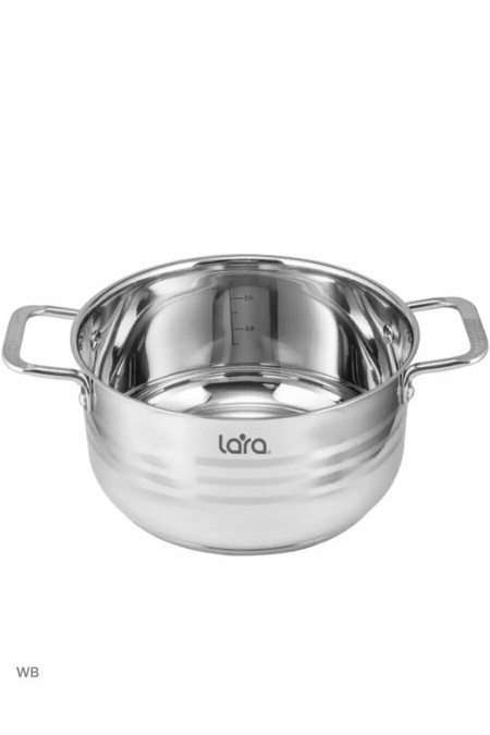 Набор кастрюль LARA Standart LR02-80 6 пр. (серебристый) 1
