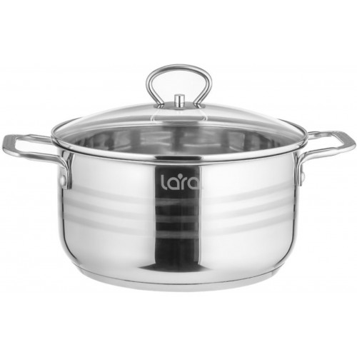 Набор кастрюль LARA Standart LR02-81 6 пр. (серебристый) 4
