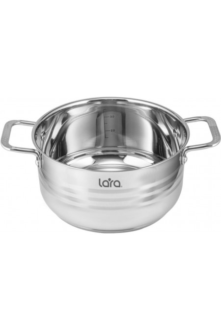 Набор кастрюль LARA Standart LR02-81 6 пр. (серебристый) 2