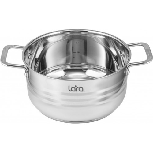 Набор кастрюль LARA Standart LR02-81 6 пр. (серебристый) 5