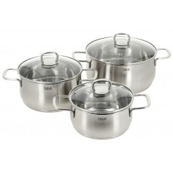 Набор кастрюль Taller Бригг TR-17120 6 пр. (серебристый)