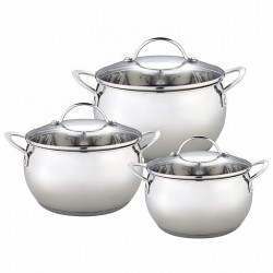 Набор кастрюль Webber BE-335/6 6 пр. (серебристый)