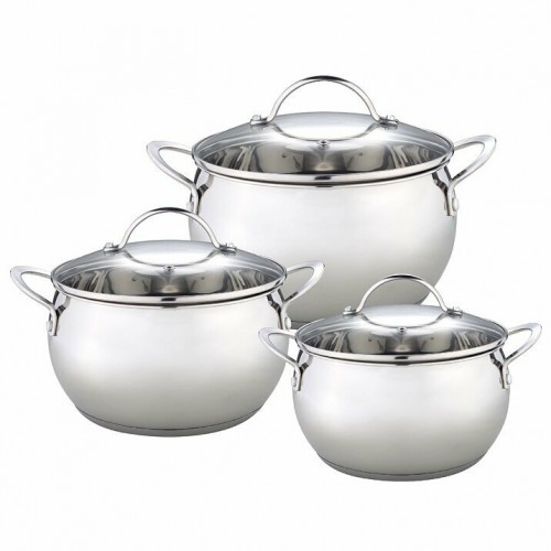 Набор кастрюль Webber BE-335/6 6 пр. (серебристый) 