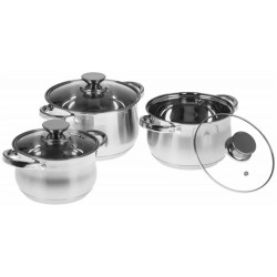 Набор кастрюль Webber BE-615/6 6 пр. (серебристый)