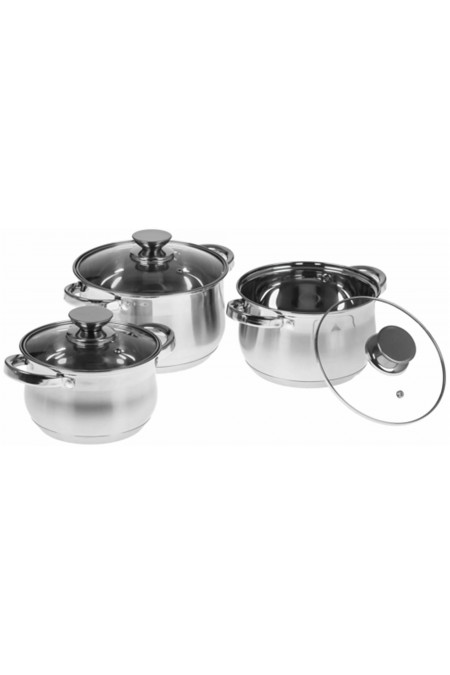 Набор кастрюль Webber BE-615/6 6 пр. (серебристый) 