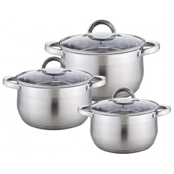 Набор кастрюль Webber BE-616/6 6 пр. (серебристый)