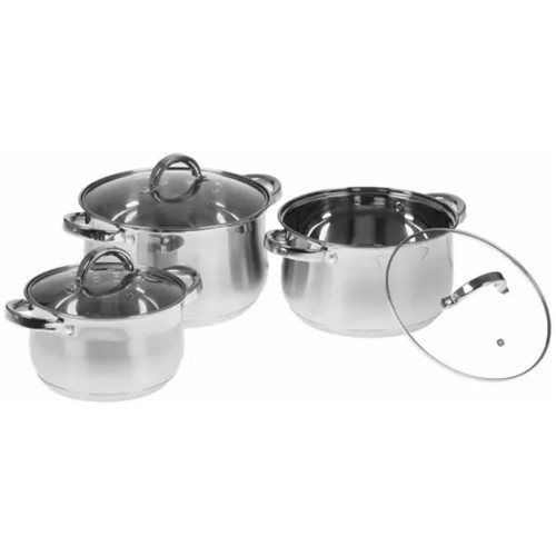 Набор кастрюль Webber BE-616/6 6 пр. (серебристый) 3