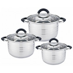 Набор кастрюль Webber BE-623/6 6 пр. (серебристый)