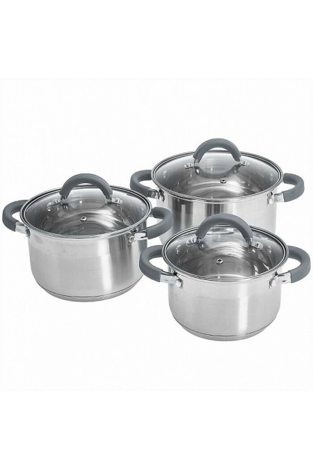 Набор кастрюль Webber BE-625/6 6 пр. (серебристый) 2