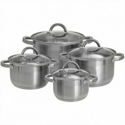 Набор кастрюль Webber BE-630/8 8 пр. (серебристый)