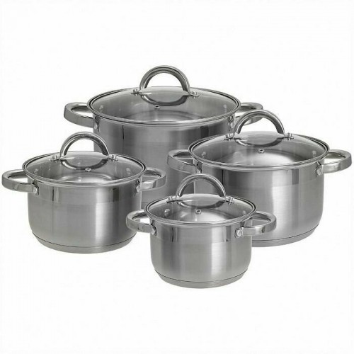 Набор кастрюль Webber BE-630/8 8 пр. (серебристый) 