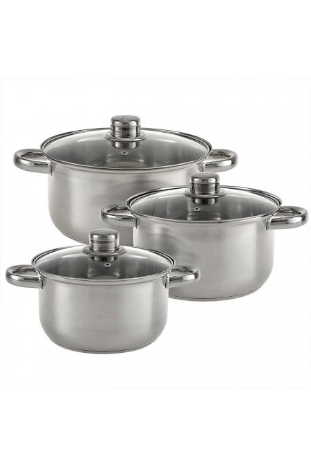 Набор кастрюль Webber BE-632/6 6 пр. (серебристый) 