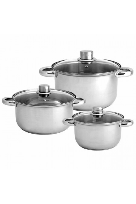 Набор кастрюль Webber BE-632/6 6 пр. (серебристый) 6