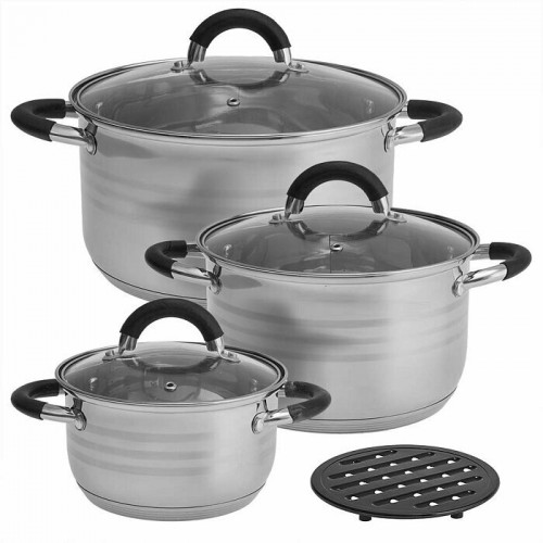 Набор кастрюль Webber BE-637/6 6 пр. (серебристый) 