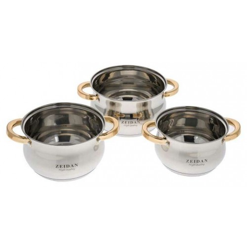 Набор кастрюль Zeidan Z-50605 6 пр. (серебристый) 1
