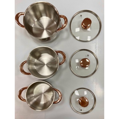 Набор кастрюль Zeidan Z-50657 6 пр. (серебристый) 1