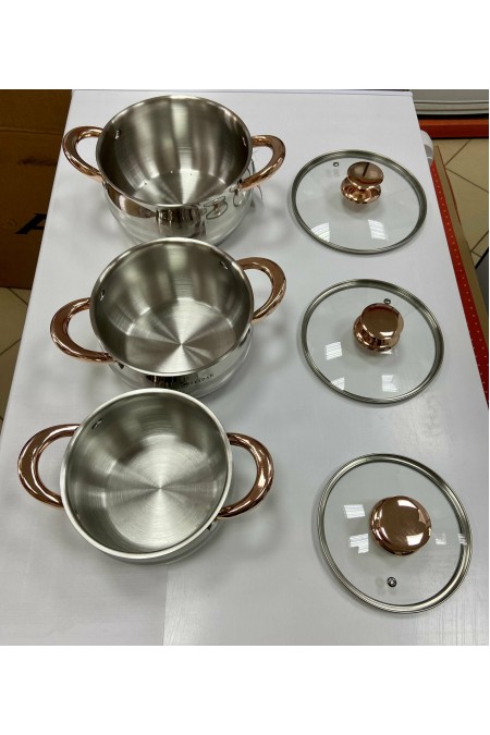 Набор кастрюль Zeidan Z-50657 6 пр. (серебристый) 2