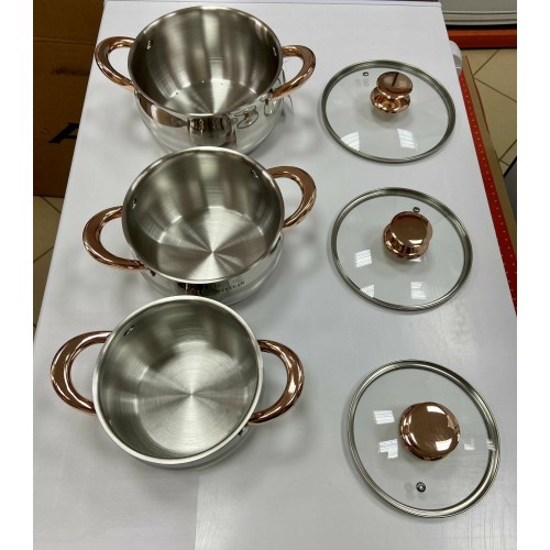 Набор кастрюль Zeidan Z-50657 6 пр. (серебристый) 2