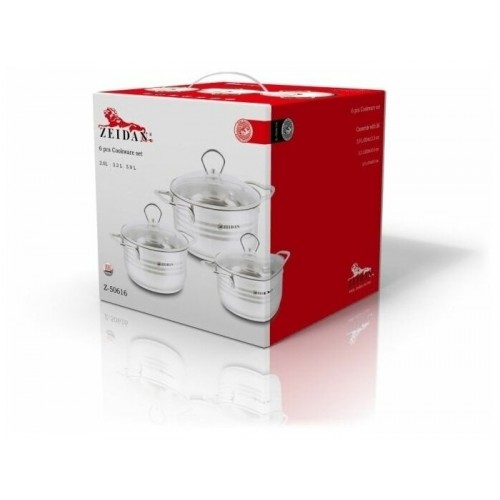 Набор кастрюль Zeidan Z-50662 6 пр. (серебристый) 5