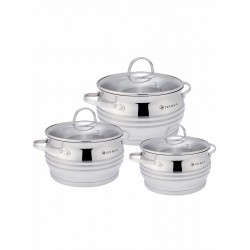 Набор кастрюль Zeidan Z-50669 6 пр. (серебристый)